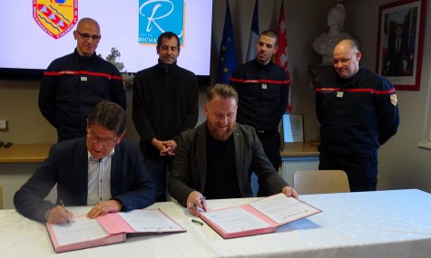 Signature d'une convention de partenariat relative à la disponibilité  des sapeurs pompiers volontaires